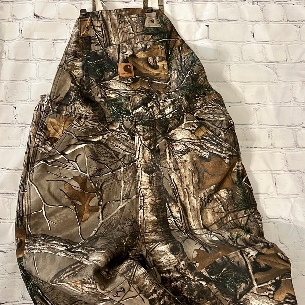 Boys Size 10 Carhartt overalls camouflage